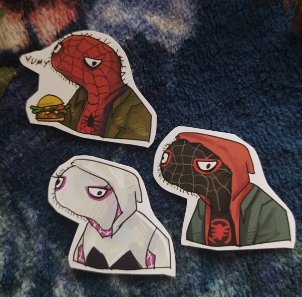 Zestaw naklejek Spiderverse Spodermany