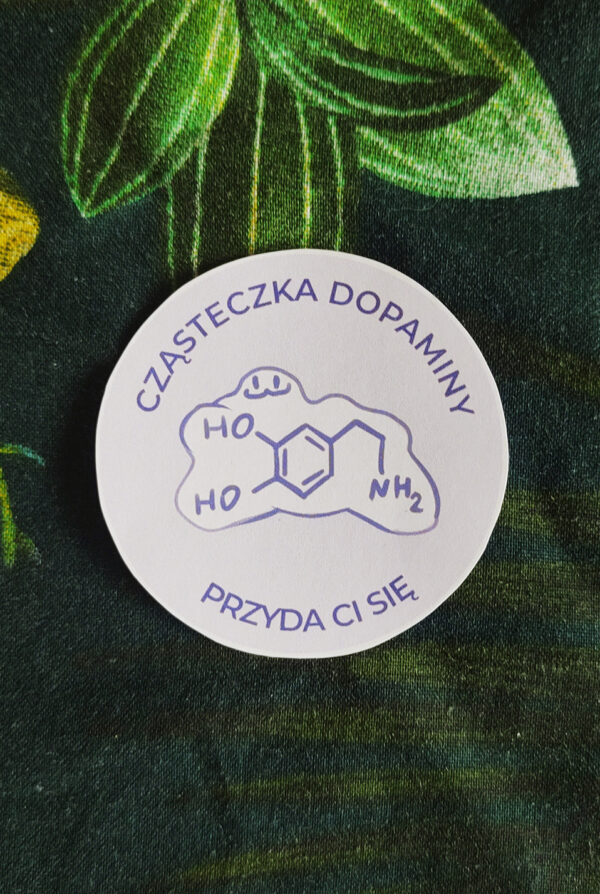Naklejka cząsteczka dopaminy
