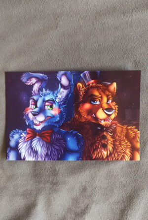 fredbon Print FNAF 2 - Toy Freddy & Toy Bonnie 15x10