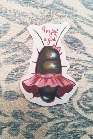 karaluch Naklejka karaluch coquette "I'm just a girl"