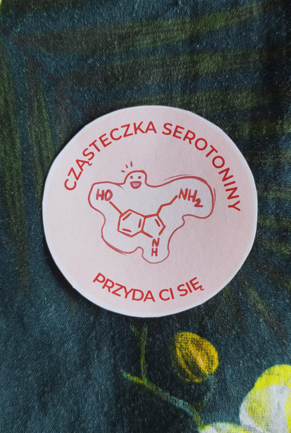 Naklejka Cząsteczka Serotoniny