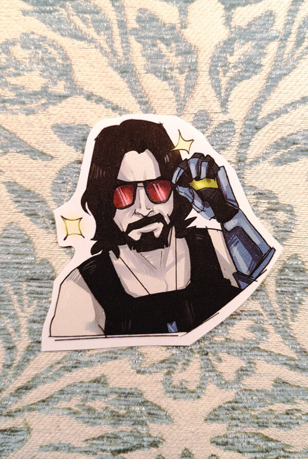 Naklejka Johnny Silverhand Cyberpunk 2077