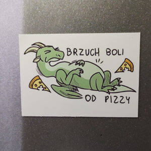Magnes 'brzuch boli od pizzy'